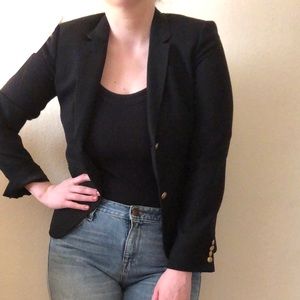 J crew black schoolboy wool blazer